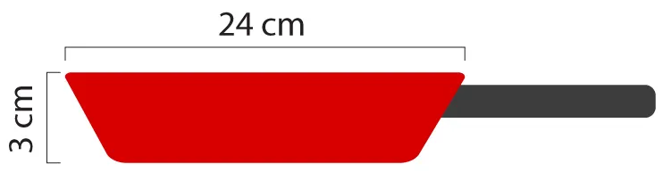 24 cm de diametro / 3 cm de altura